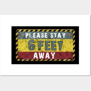 Please Stay 6 Feet Away Costume Gift Posters and Art